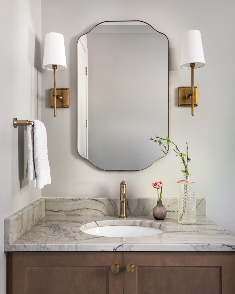 Bathroom vanity in luxury custom home by Springdale Custom Builders